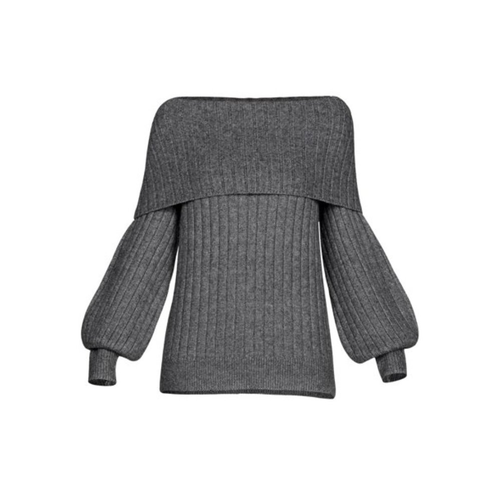 Sofia Jeans by Sofia Vergara Women's Cozy Off-the-Shoulder Sweater - Picture 4 of 8